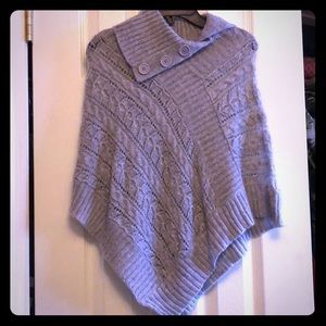 Girls sweater poncho